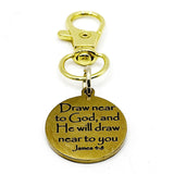 Draw Near To God Gold-Plated Clip On Charm