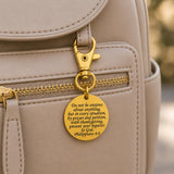 Do Not Be Anxious Gold-Plated Clip On Charm