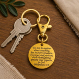Do Not Be Anxious Gold-Plated Clip On Charm