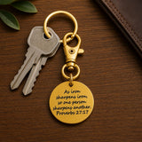 Iron Sharpens Iron Gold-Plated Clip On Charm
