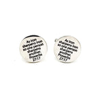 Iron Sharpens Iron 20mm Lg Cuff Links Faith Gift