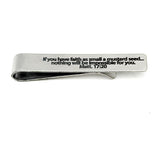 Mustard Seed Faith Tie Clip 20mm Cuff Link Set