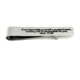 Mustard Seed Faith Scripture Tie Clip