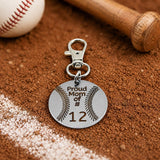 Personalized Baseball Mom Clip On Charm