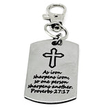 Iron Sharpens Iron Clip On Charm