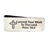 Commit Your Work To The Lord Money Clip