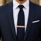 Pray Wait Trust Rose Gold-Tone Tie Clip