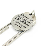 Draw Near To God James 4 8 Paperclip Bookmark