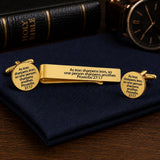 As Iron Sharpens Iron Goldtone Boxed Gift Set