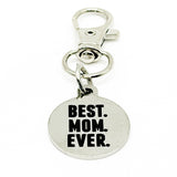 Best Mom Ever Clip On Charm Stainless Steel