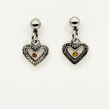 Mustard Seed Small Heart Faith Earrings