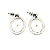 Mustard Seed Open Oval Faith Earrings