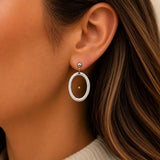 Mustard Seed Open Oval Faith Earrings
