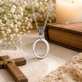 Mustard Seed Open Oval Necklace