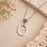 Mustard Seed Open Oval Necklace