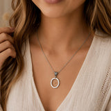 Mustard Seed Open Oval Necklace