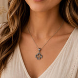 Mustard Seed Open Cross Necklace