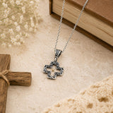 Mustard Seed Open Cross Necklace