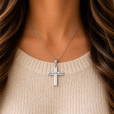 Jesus Is My King Cross Necklace