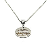 Iron Sharpens Iron Proverbs 27 17 Necklace