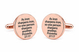 As Iron Sharpens Iron Rose Goldtone Boxed Gift Set