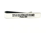 God Is Our Refuge And Strength Tie Clip