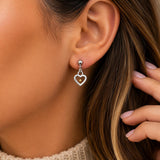 Small Heart Mustard Seed Faith Earrings