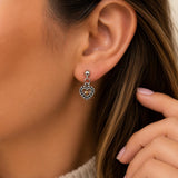 Tiny Heart Mustard Seed Faith Earrings