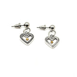 Mustard Seed Small Heart Faith Earrings