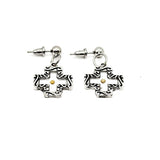 Mustard Seed Open Cross Faith Earrings