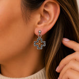 Mustard Seed Open Cross Faith Earrings