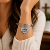 Iron Sharpens Iron Heart Charm Bracelet