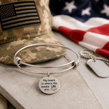 My Heart Is Where His Boots Are Bracelet