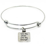 One Day Closer One Day Stronger Bracelet