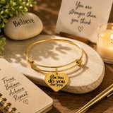 Be You Do You For You Goldtone Bracelet