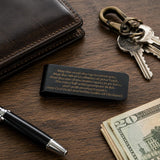 Black Irish Blessing Stainless Steel Money Clip