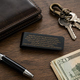 Black Irish Blessing Stainless Steel Money Clip