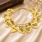 1 Corinthians 13 Love Goldtone Charm Bangle