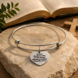 Iron Sharpens Iron Heart Charm Bracelet
