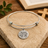 My Heart Is Where His Boots Are Bracelet