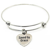 Saved By Grace Charm Bracelet
