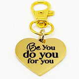 Be You Do You For You Goldtone Clip On Charm