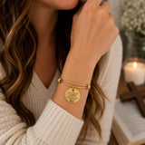 Psalm 91 11 Angels Protect You Goldtone Bracelet