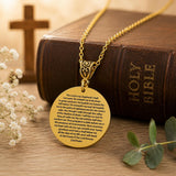 23rd Psalm Goldtone Necklace