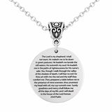 23rd Psalm Stainless Steel Necklace