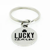 Lucky Charm Engraved Keychain