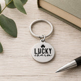 Lucky Charm Engraved Keychain