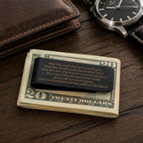 Black Irish Blessing Stainless Steel Money Clip