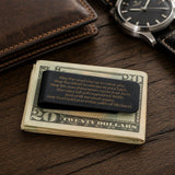Black Irish Blessing Stainless Steel Money Clip