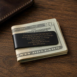 Black Serenity Prayer Money Clip